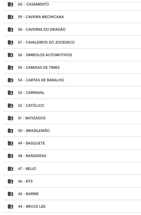 Print com categorias adicionais do pacote de sublimação